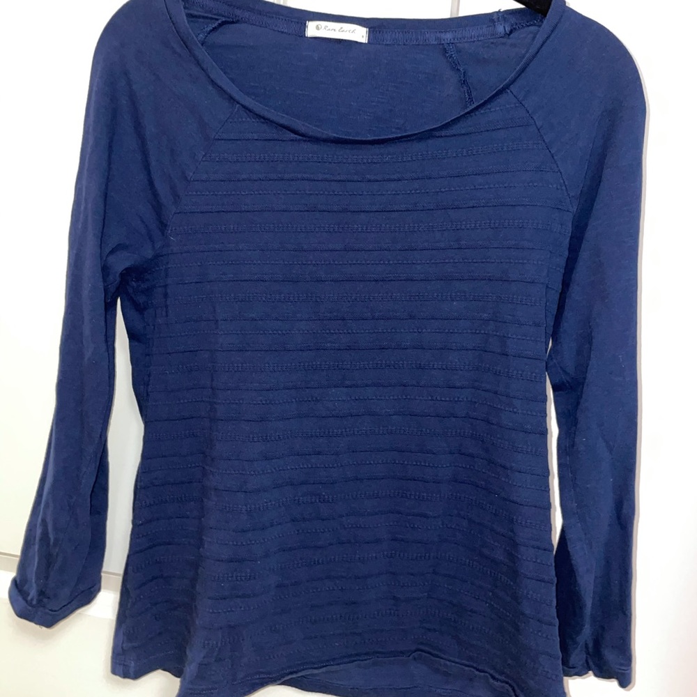 Navy blue shirt rare earth size 8 long sleeve